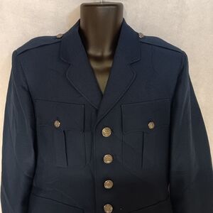 USAF Dress Blazer Jacket Dress Blues 41L Patriot Weintraub Bros Co